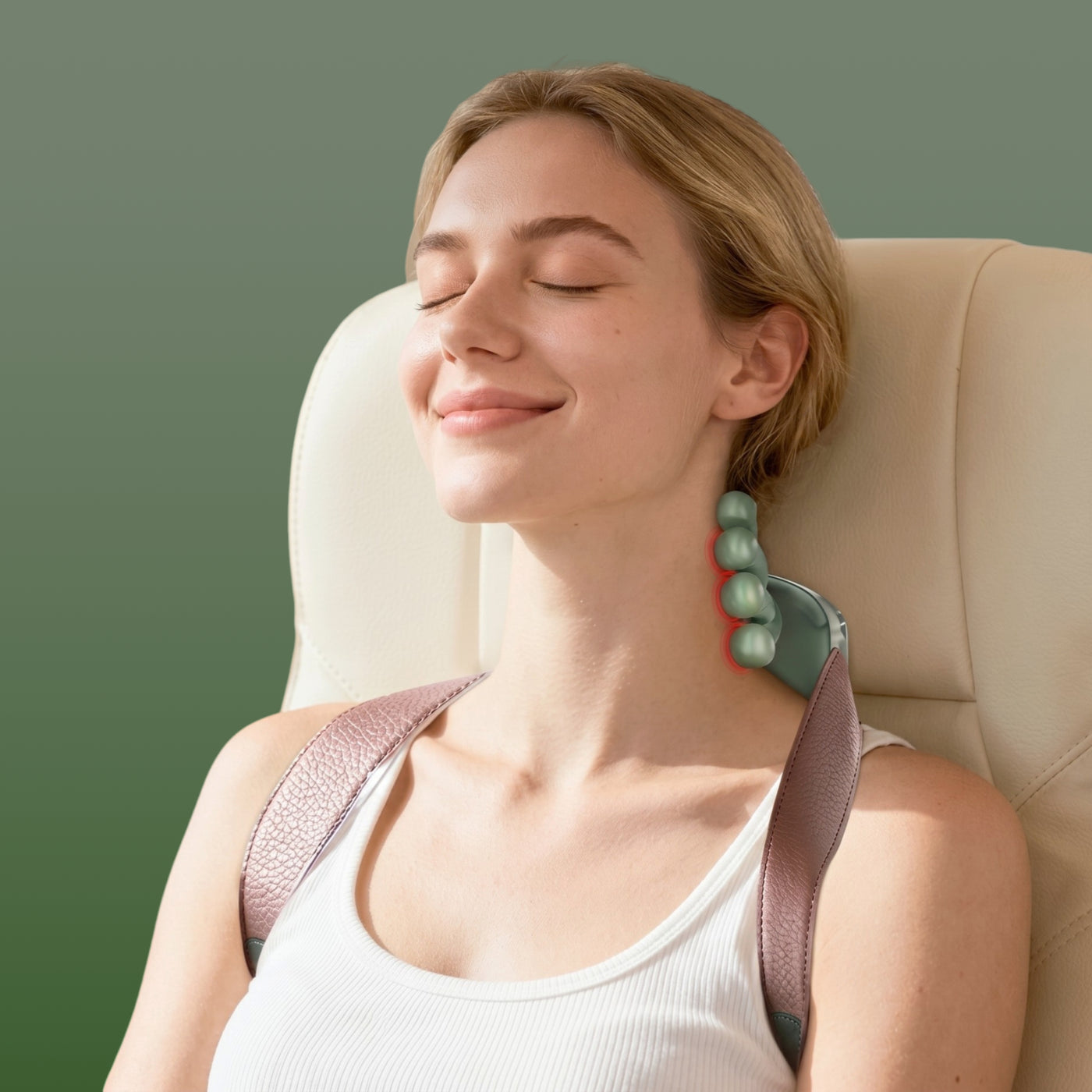 Relax Hand — Masajeador cervical portátil con calor y amasado 4D